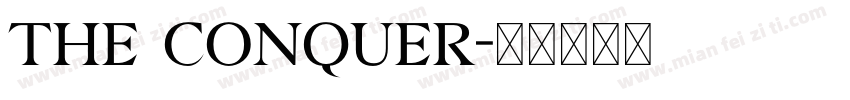 The Conquer字体转换